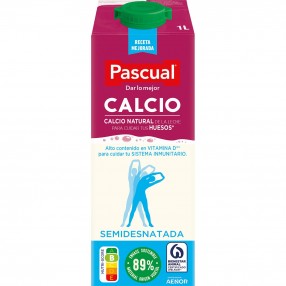 PASCUAL leche semidesnatada con calcio 1 l